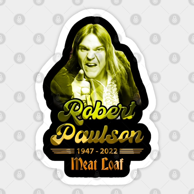 Meatloaf 1947-2022 BAT OUT OF HELL Sticker by CLOSE THE DOOR PODCAST